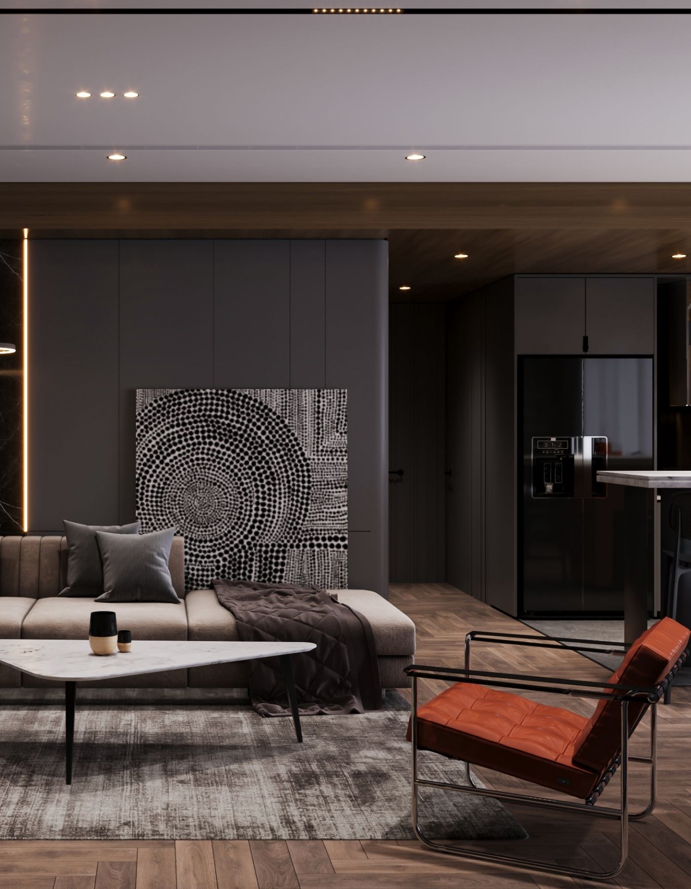 Luxury bedroom interior